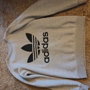 Grey Adidas crew neck